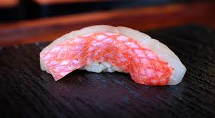 Omakase Table signature dishes A 20-course omakase menu that changes based on seasonal availability of fish sourced from Japan.